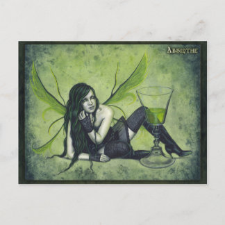 Absinthe Fairy Postcard Postkarte