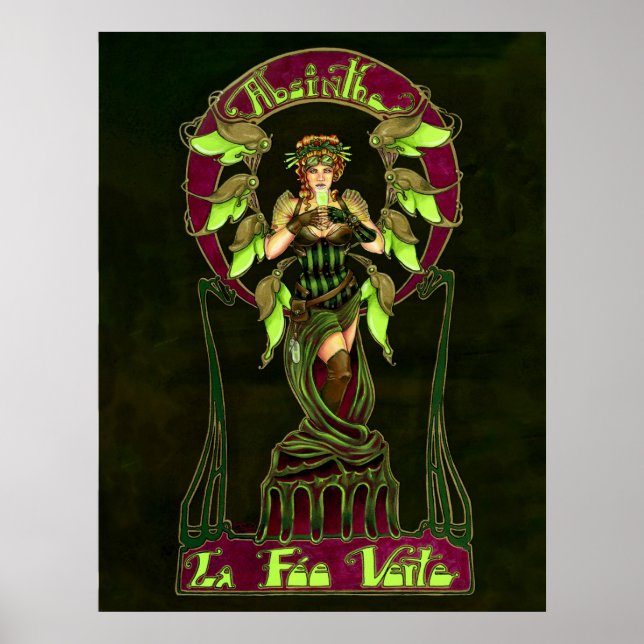 Absinthe Fairy Poster (Vorne)