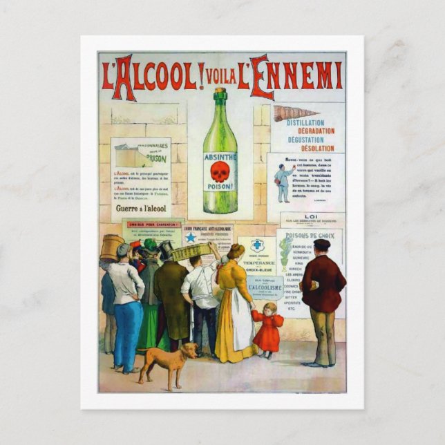 Absinthe Giison Postkarte (Vorderseite)