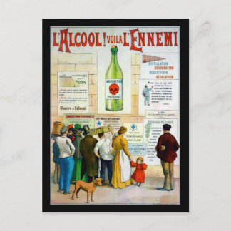 Absinthe Giison Postkarte