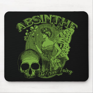 Absinthe Green Fairy Lady Mousepad