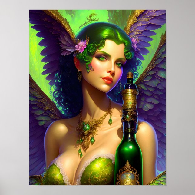 Absinthe Green Fairy Poster (Vorne)
