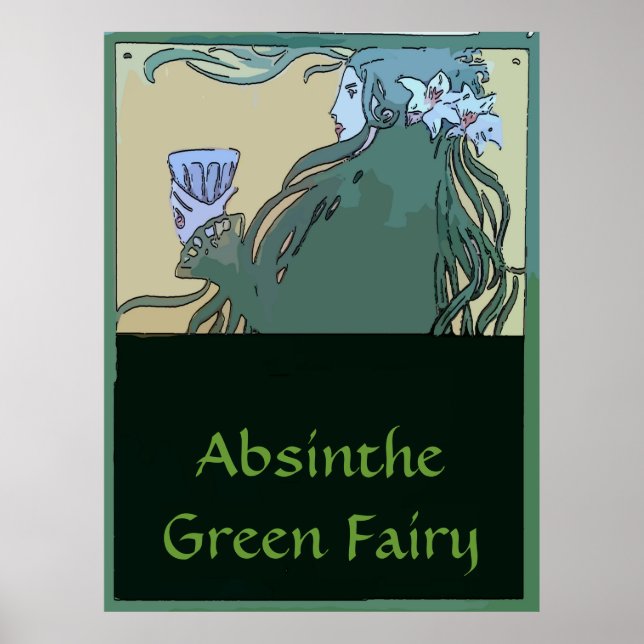 Absinthe Green Fairy Poster (Vorne)