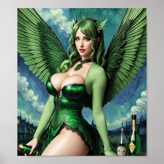 Absinthe Green Fairy Poster (Vorne)