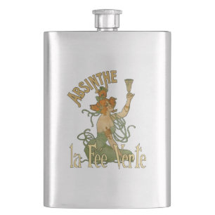 Absinthe Grüne Fee La Fee Verte,Poster Steampunk Flachmann
