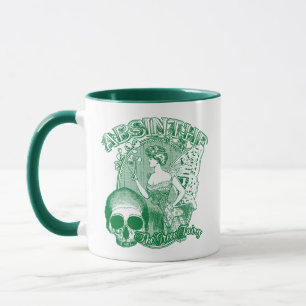 Absinthe Grüne Feen-Dame Tasse