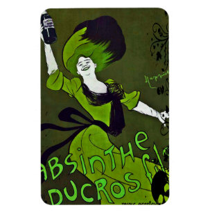 Absinthe in Green Flexible Fridge Magnet
