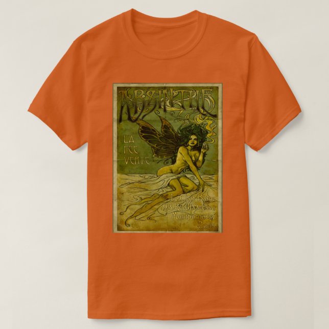 Absinthe la fee vert T-Shirt (Design vorne)