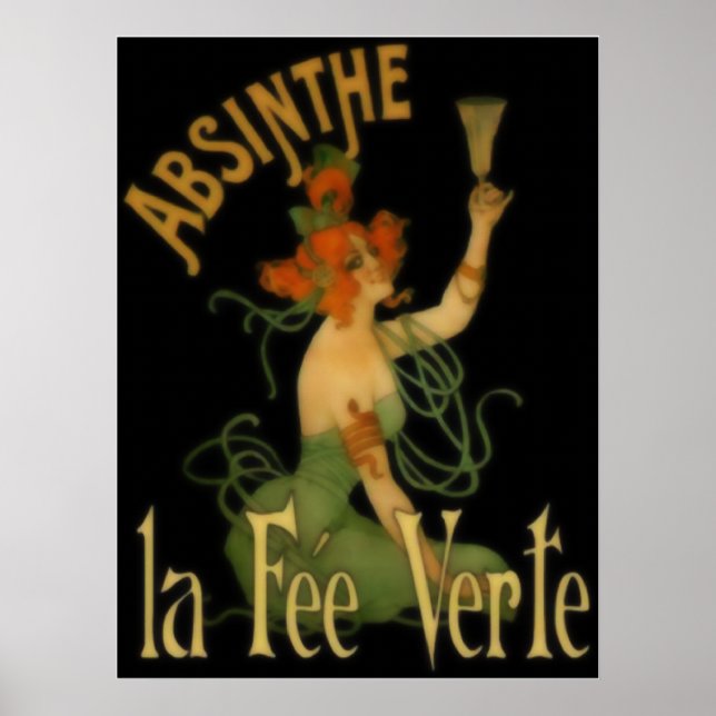 Absinthe La Fee Verte Poster (Vorne)