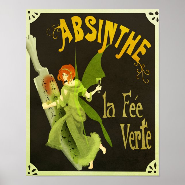 Absinthe la Fee Verte Poster (Vorne)