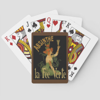 Absinthe La Fee Verte Poster Spielkarten