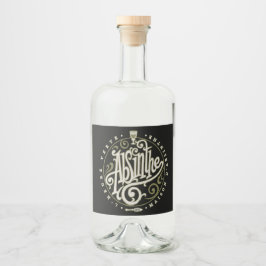Absinthe-Label Alkoholflaschenetikett
