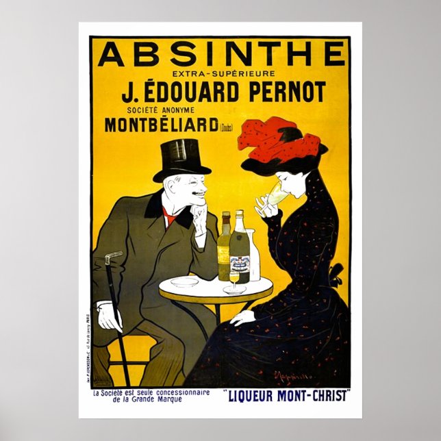 Absinthe Leonetto Cappiello Vintage Advertisement Poster (Vorne)