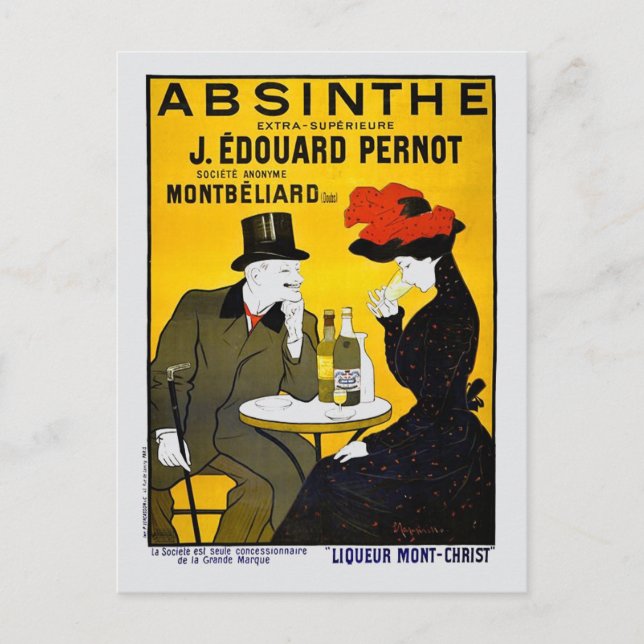 Absinthe Leonetto Cappiello Vintage Werbung Feiertagspostkarte (Vorderseite)