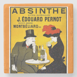 Absinthe Leonetto Cappiello Vintage Werbung Steinuntersetzer