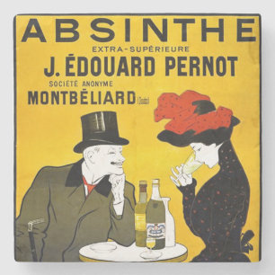 Absinthe Leonetto Cappiello Vintage Werbung Steinuntersetzer