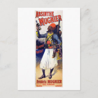 Absinthe Mugnier Postkarte