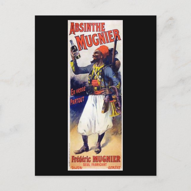 Absinthe Mugnier Postkarte (Vorderseite)