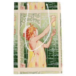 Absinthe Robette - Alcohol Vintage Poster Mittlere Geschenktüte