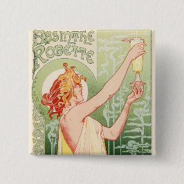 Absinthe Robette - Alkohol Vintage Poster Button