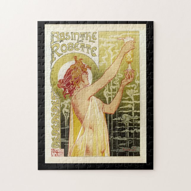 Absinthe Robette Henri Privat-Livemont 1896 Puzzle (Vertikal)
