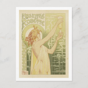 Absinthe Robette Postkarte