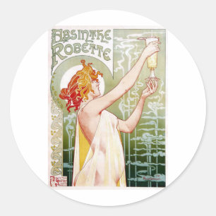 Absinthe Robette Runder Aufkleber