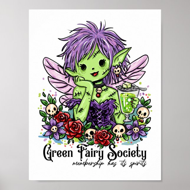 Absinthe Society Fee Poster (Vorne)