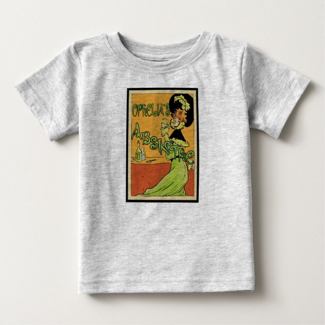 Absinthe-Stil der 1890er Jahre Baby T-shirt (Vorderseite)