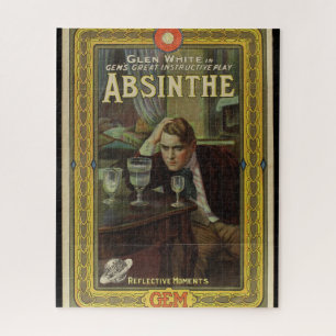 Absinthe-Theaterplakat vintage Spielanzeige Puzzle