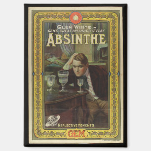 Absinthe-Theaterplakat vintage Theaterwerbung Magnet