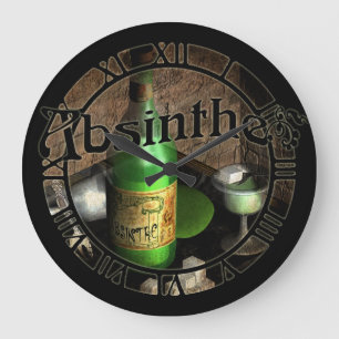 Absinthe Tray Große Wanduhr