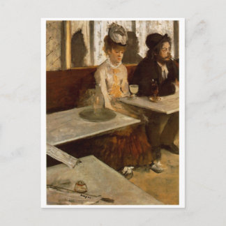 Absinthe von Degas Postcard Postkarte