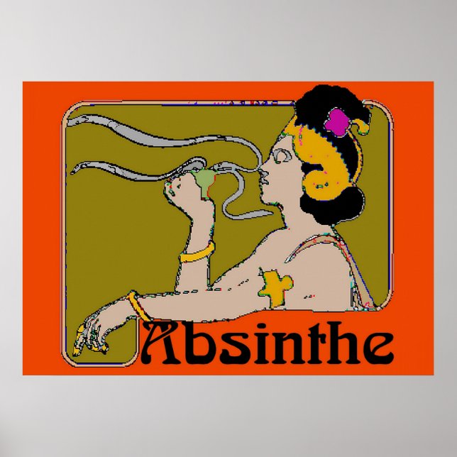 Absinthe Woman Poster (Vorne)