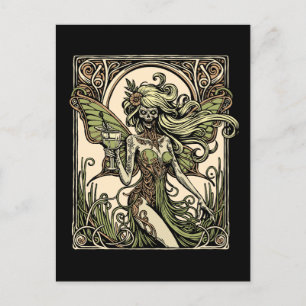 Absinthefee Postkarte