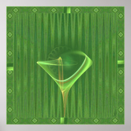 Absinthini Fee Martini Kunst Poster