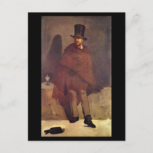 Absinthmuer Manet, Edouard Postkarte (Vorderseite)