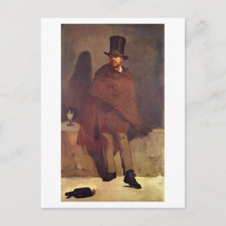 Absinthmuer Manet, Edouard Postkarte