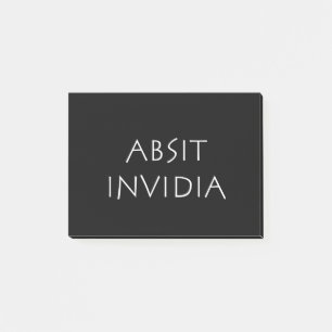 Absit invidia post-it klebezettel
