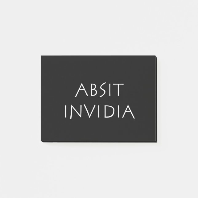 Absit invidia post-it klebezettel (Vorderseite)