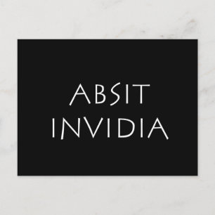 Absit invidia postkarte