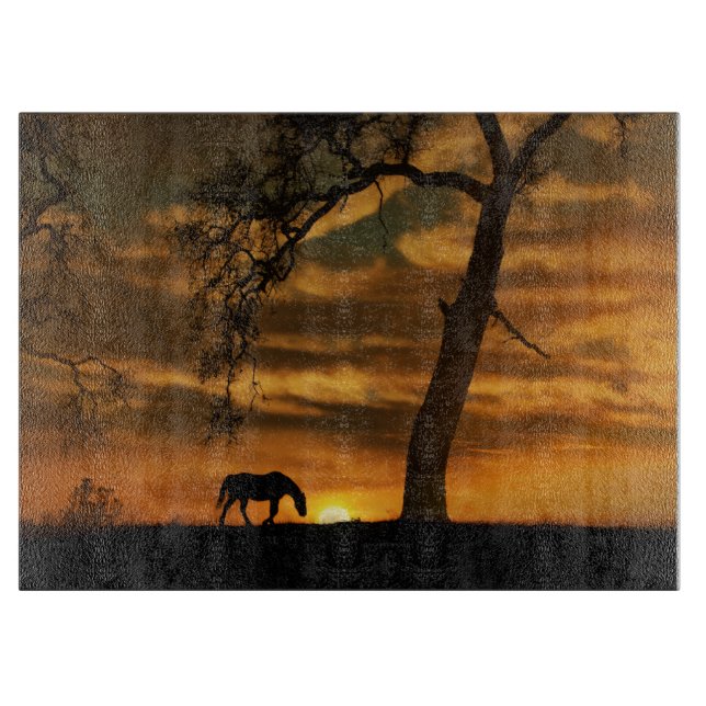 Absolut Atemberaubendes Pferdezuschnitt Schneidebrett (Vorderseite)