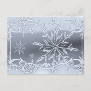 Absolut atemberaubendes Schneeflockendesign  Postkarte