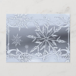 Absolut Atemberaubendes Snowflakdesign Postkarte