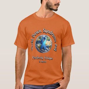 Absolut einzigartig. Welt-Down-Syndrom-Tag. T-Shirt
