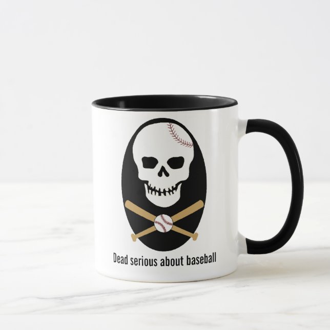 Absolut ernst über Baseball - Tasse (Rechts)