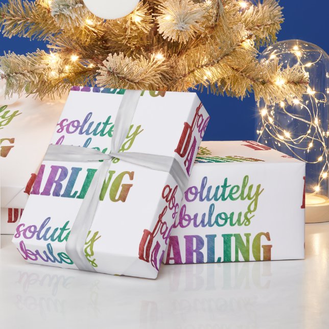 ABSOLUT FABULOUS DARLING - FABULOUS - DARLING - GESCHENKPAPIER (Feiertage)
