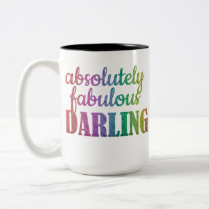 ABSOLUT FABULOUS DARLING - FABULOUS - DARLING - ZWEIFARBIGE TASSE