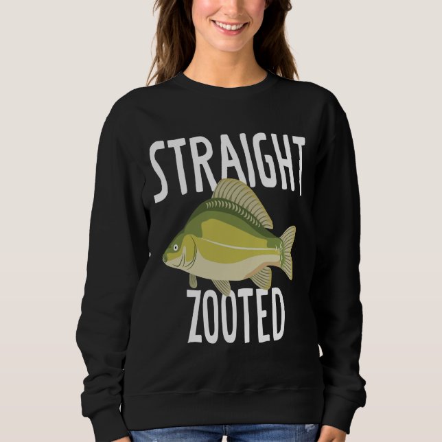 Absolut gequerter Fisch in gerader Entfernung Sweatshirt (Vorderseite)