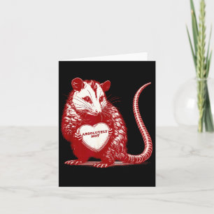 Absolut kein Opossum lustiges Valentins-Tier hören Karte